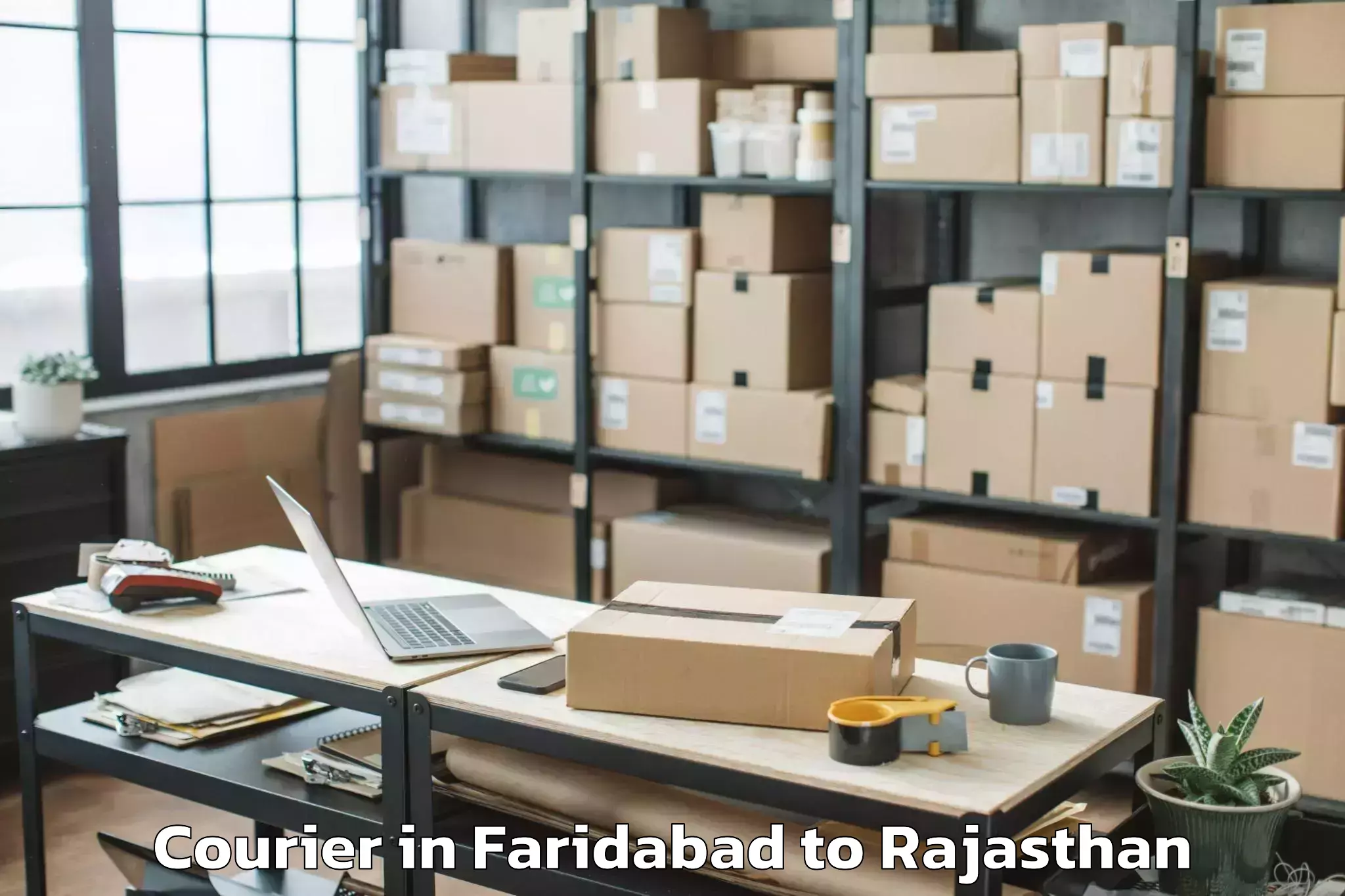 Easy Faridabad to Kherli Courier Booking